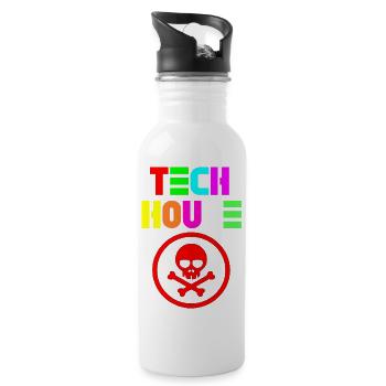 Tech house - 20 oz Water Bottle - white - Right