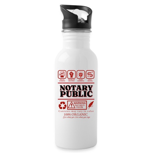 Notary Public Facts V2 - Water Bottle