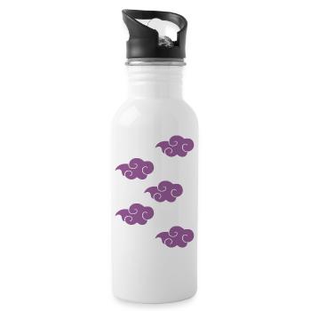 Purple Clouds - 20 oz Water Bottle - white - Right