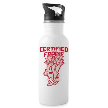Certified Foodie - 20 oz Water Bottle - white - Right