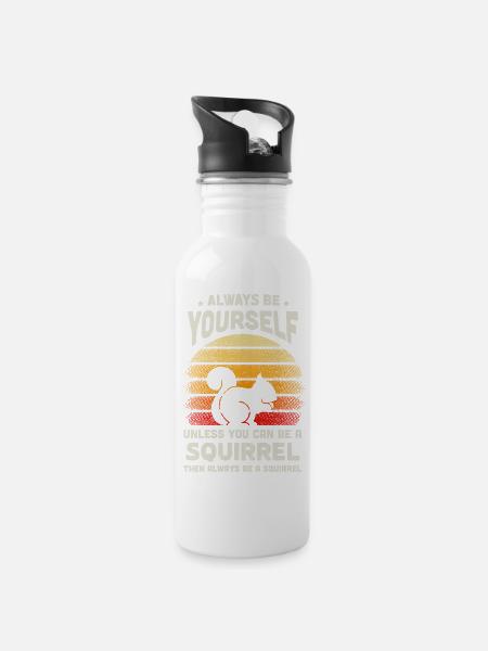 Squirrel Clothes For Humans Friend Men Women Boy - 20 oz Water Bottle - white