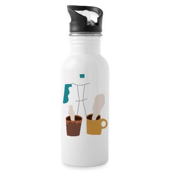 Coffee For Two - 20 oz Water Bottle - white - Right