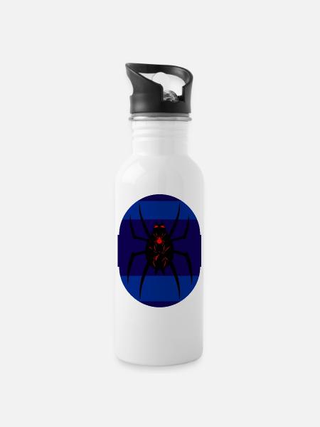 Spiders - 20 oz Water Bottle - white