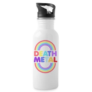 Heavy Metal Rock Music - 20 oz Water Bottle - white - Right