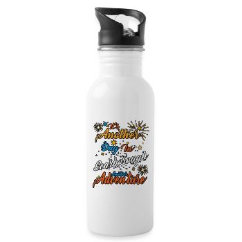 Another Day in Scarborough Another Adventure - 20 oz Water Bottle - white - Right