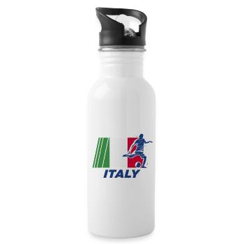 Soccer, Soccer soccer fan, futbol - 20 oz Water Bottle - white - Right