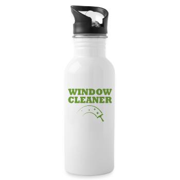 Great Window Cleaner Outfit Love Window Washer - 20 oz Water Bottle - white - Right