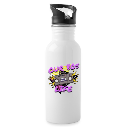 Our 80s Life Logo - Water Bottle