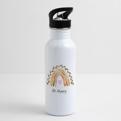 Be happy - 20 oz Water Bottle