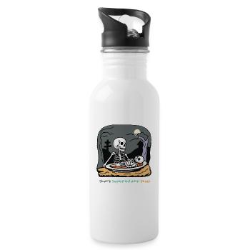 Skull Supernatural Snack - 20 oz Water Bottle - white - Right