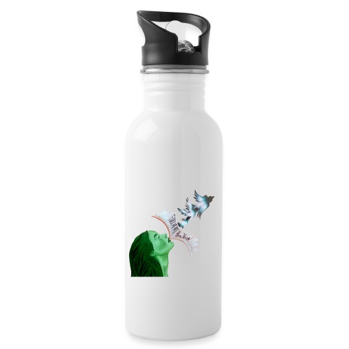 Full Heart Free Voice Cover Art Cut Out - Water Bottle