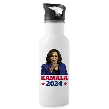 KAMALA 2024, KAMALA HARRIS FOR PRESIDENT - 20 oz Water Bottle - white - Right
