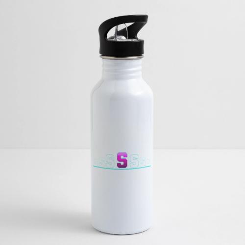 Letter S – Capital Varsity Alphabet Monogram - 20 oz Water Bottle