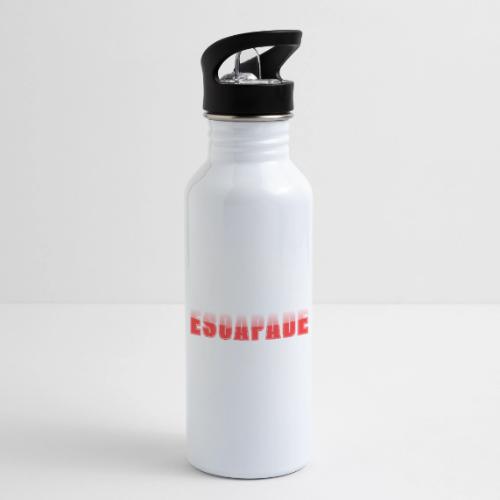 ESCAPADE Bold Typography Graphic Design - 20 oz Water Bottle