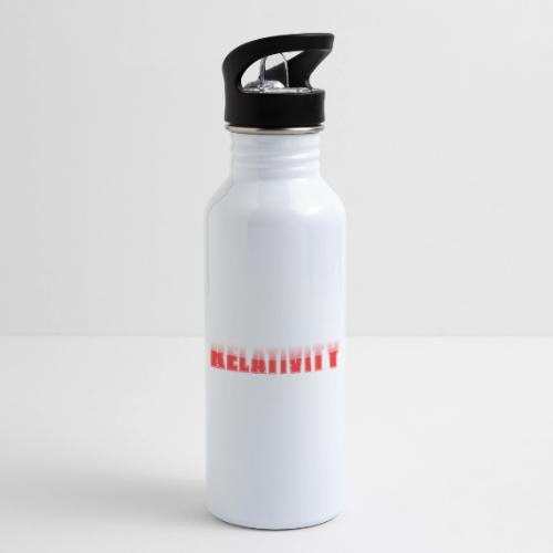 Relativity Science Typography Design - 20 oz Water Bottle