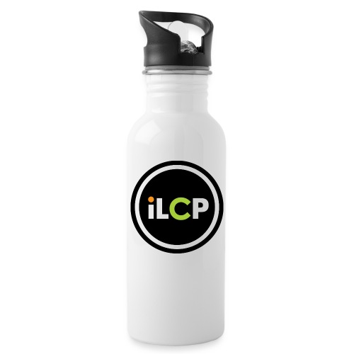 iLCP logo circle - 20 oz Water Bottle