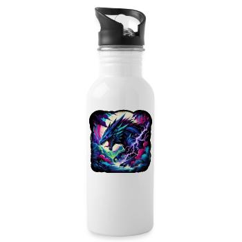 Dark Xero Dragon: Majesty of the Jungle - 20 oz Water Bottle - white - Right