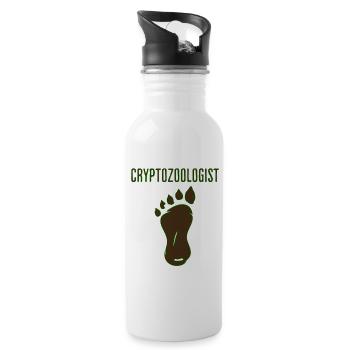 Cryptozoologist Bigfoot Shirt - 20 oz Water Bottle - white - Right