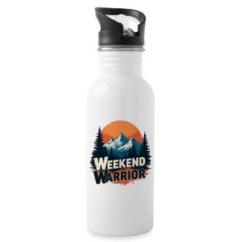 Weekend Warrior - 20 oz Water Bottle - white - Right