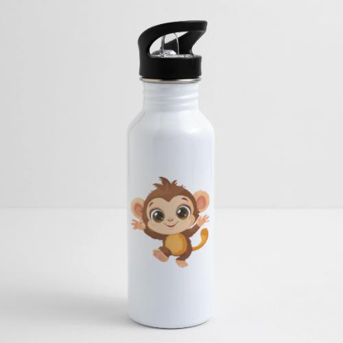 Dancing Baby Monkey Joyful - 20 oz Water Bottle