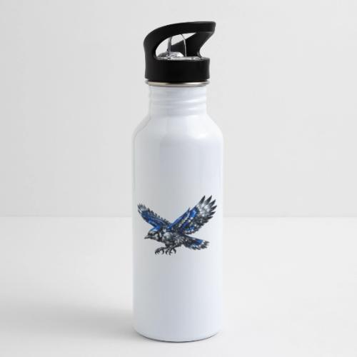 Silver Blue Jay Dive - 20 oz Water Bottle