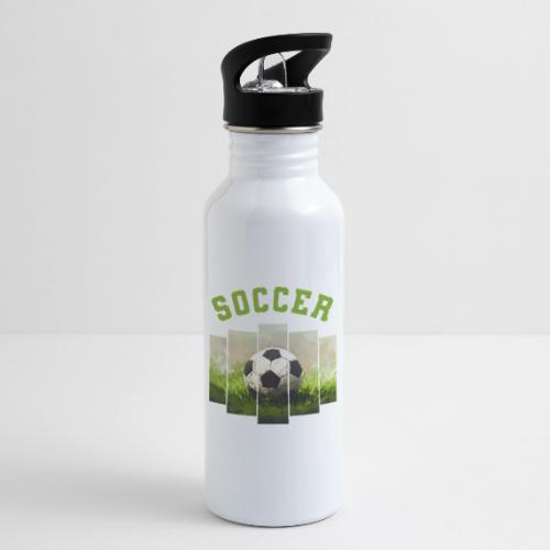 Soccer Focus - 20 oz Water Bottle