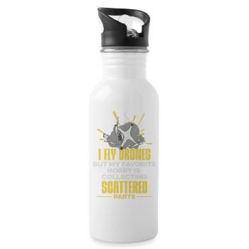 Drone Flying Design For A Drone Pilot - 20 oz Water Bottle - white - Right