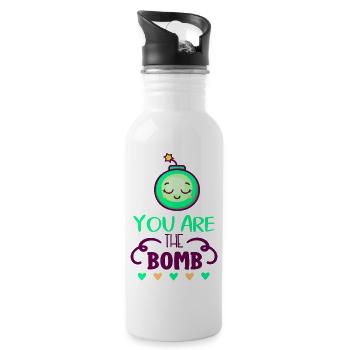 You Are The Bomb - 20 oz Water Bottle - white - Right