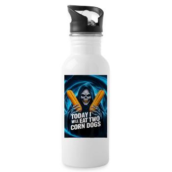 Jesus Changed My Life Asked Me How Christ Devotee - 20 oz Water Bottle - white - Right