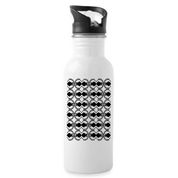 Fancy - 20 oz Water Bottle - white - Right