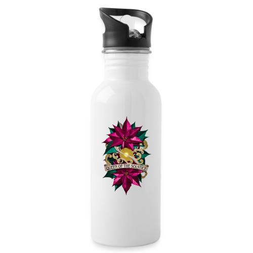 Queen of the Solstice Poinsettia T-Shirt - 20 oz Water Bottle