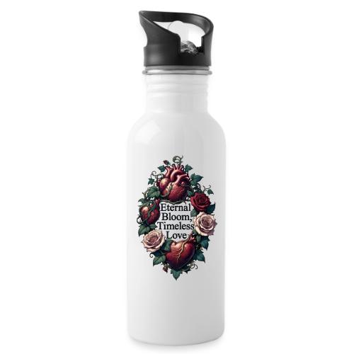 Eternal Bloom Timeless Love Entwined Hearts T-Shir - 20 oz Water Bottle