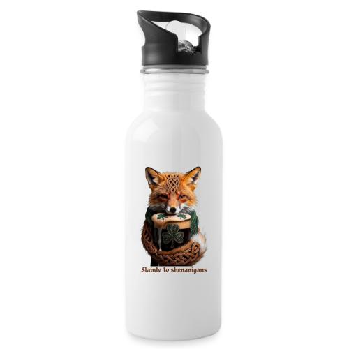 Sly Emerald Fox Toast T-Shirt - 20 oz Water Bottle