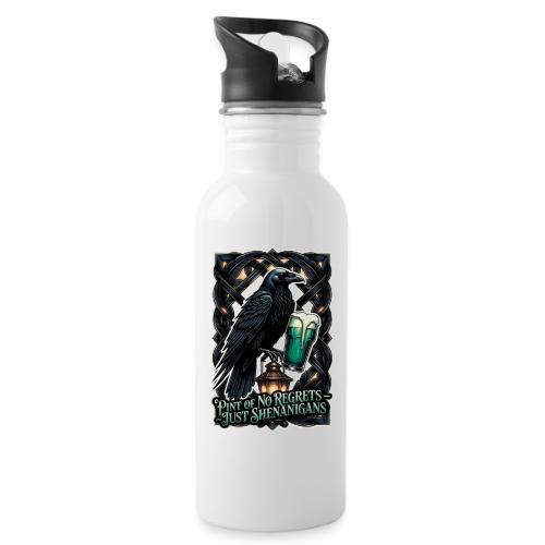 Sarcastic Raven Shenanigans Tee - 20 oz Water Bottle