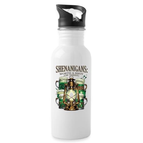 Worth a Shot Lantern Toast Graphic Tee - 20 oz Water Bottle