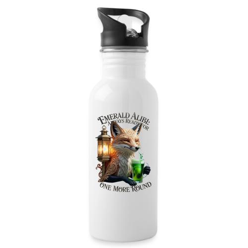 Emerald Alibi Fox Graphic Tee - 20 oz Water Bottle