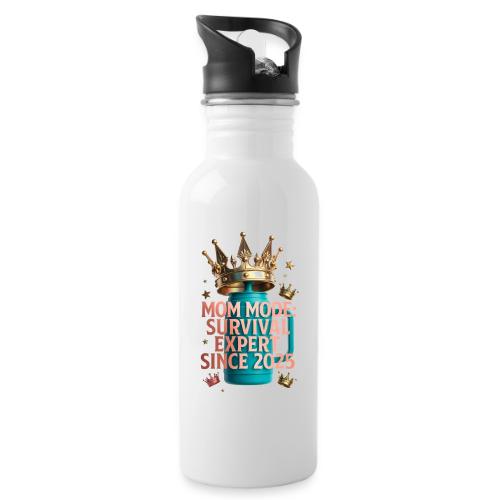 Mom Mode Survival Expert Tee - 20 oz Water Bottle