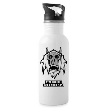 Hooded Skull Grim - 20 oz Water Bottle - white - Right