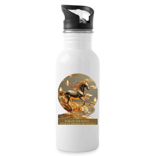Year of the Horse Abundance T Shirt, Lunar NY Gift - 20 oz Water Bottle