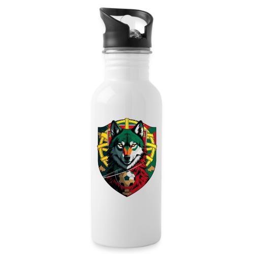 Portugal Iberian Wolf Soccer T Shirt,Football Gift - 20 oz Water Bottle
