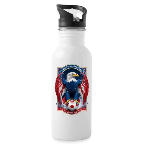 USA Eagle Emblem T Shirt, USA Soccer Pride Gift - 20 oz Water Bottle