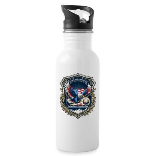 USA Eagle Vanguard T-Shirt,American Flag PrideGift - 20 oz Water Bottle