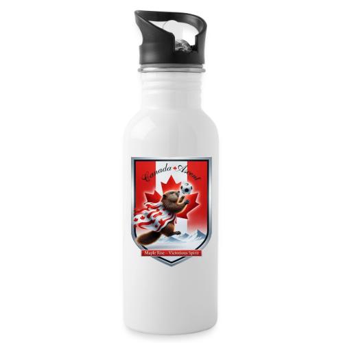 Canada Beaver Ascent T-Shirt, Canadian Pride Gift - 20 oz Water Bottle