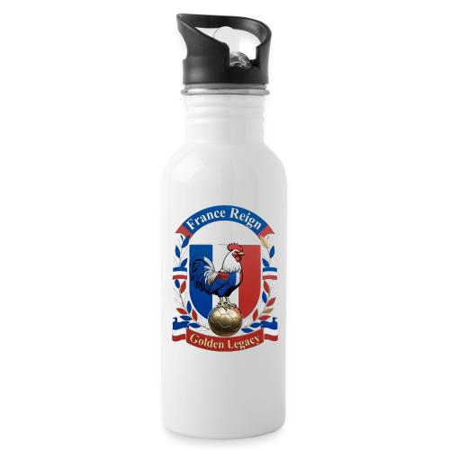 France Rooster Reign T-Shirt, Tricolore Pride Gift - 20 oz Water Bottle
