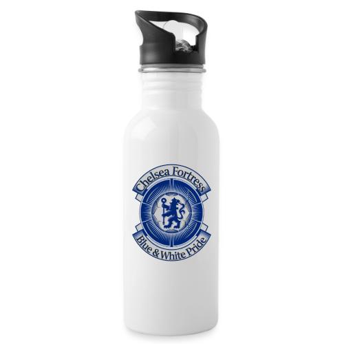 Chelsea Fortress T Shirt, Soccer City Pride Gift - 20 oz Water Bottle