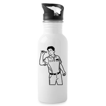darts - 20 oz Water Bottle - white - Right