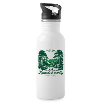 Nature's Serenity - 20 oz Water Bottle - white - Right