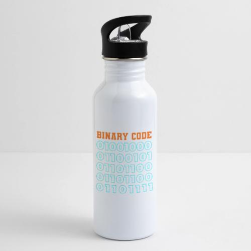 Say Hello in Binary code - 20 oz Water Bottle