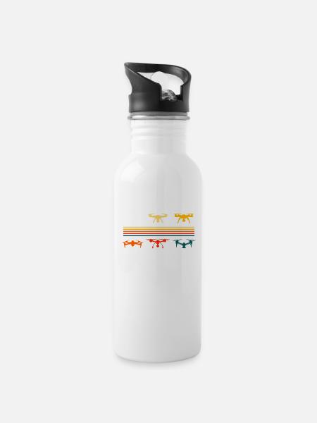 Drone - 20 oz Water Bottle - white