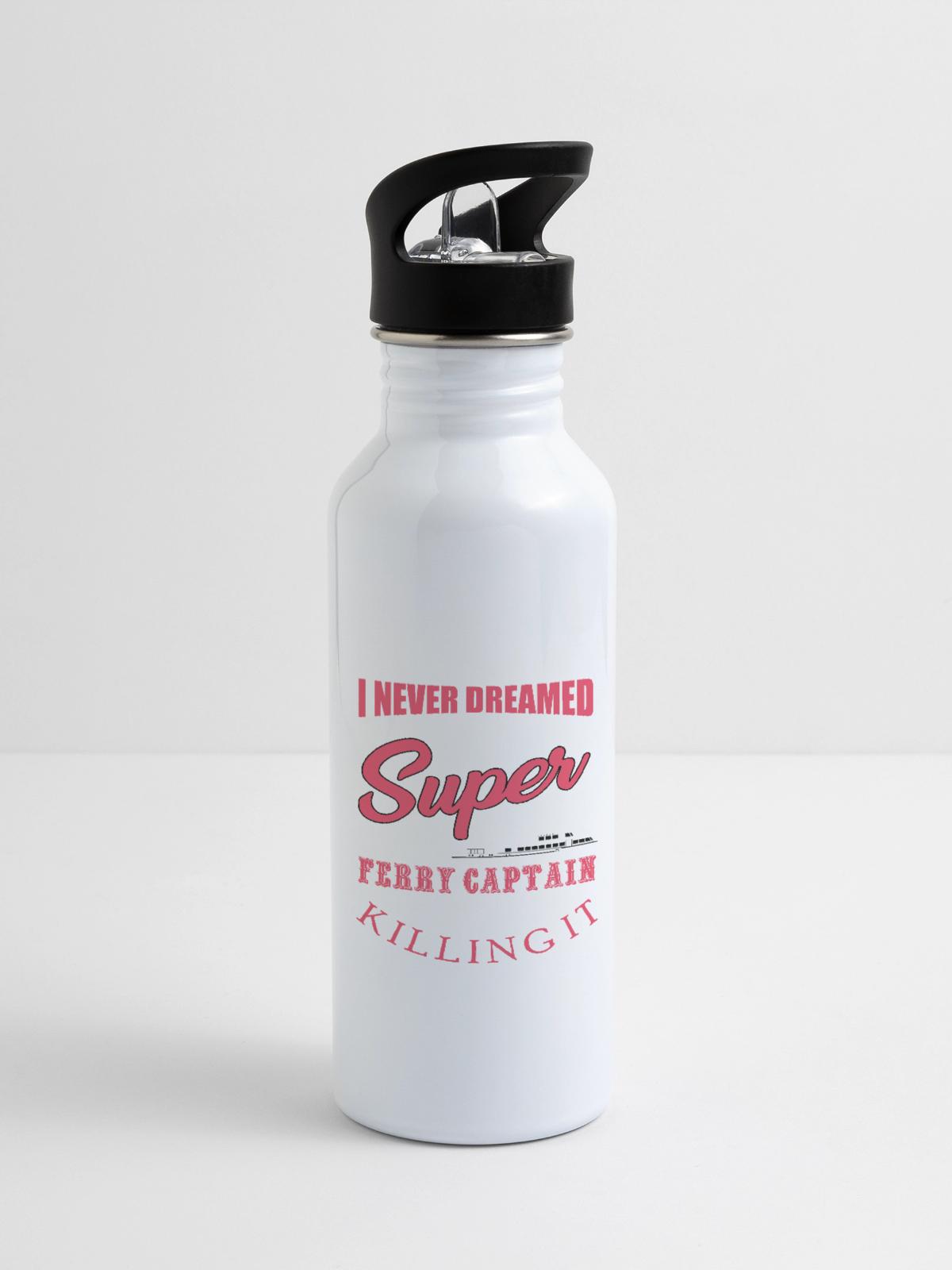 Ferry Captain - 20 oz Water Bottle - white - Right